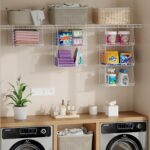 3-Tier Hanging Laundry Basket Organizer：Foldable Wire Shelf Laundry Room Organiz... - Image 5