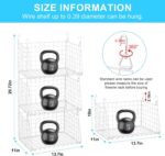 3-Tier Hanging Laundry Basket Organizer：Foldable Wire Shelf Laundry Room Organiz... - Image 6