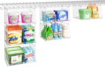 3-Tier Hanging Laundry Basket Organizer：Foldable Wire Shelf Laundry Room Organiz... - Image 9