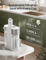DREO Reverse Osmosis Water Filter Countertop, RO Filtration System, 3:1 Pure to ... - Image 5
