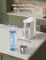 DREO Reverse Osmosis Water Filter Countertop, RO Filtration System, 3:1 Pure to ... - Image 9