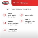Glidden Glidden Interior/Exterior Stain Block Primer Flat, White, 1 Gallon - Image 7