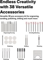 HOTO SNAPBLOQ R-A04 Mini Rotary Tool Kit, Cordless or Corded, Brushless Precisio... - Image 6