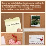 50 Pcs Wooden Push Pins, Decorative Thumb Tacks, Push Pins for Cork Board Head P... - Image 8
