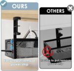 Cable Management, 25'' Cable Management Under Desk No Drill, Metal Cord Organize... - Image 6
