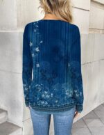 Zeagoo Women Long Sleeve Tops Dressy Casual V Neck Tshirts Basics Tee Spring Sum... - Image 5