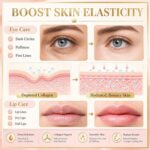 Sulily 30 Pairs Eye Masks & Lip Masks, 24K Gold Under Eye Patches for Puffy Eyes... - Image 6