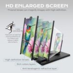 SEANCHEER 5-in-1 Vertical Phone Screen Magnifier HD with Bluetooth Remote, 3D Po... - Image 3