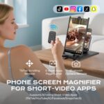 SEANCHEER 5-in-1 Vertical Phone Screen Magnifier HD with Bluetooth Remote, 3D Po... - Image 4