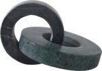 Home Decor and Bathroom Decor Marble Double Ring - Modern Shelf Sculpture and Of... - Image 9