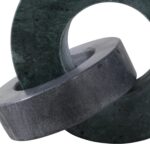 Home Decor and Bathroom Decor Marble Double Ring - Modern Shelf Sculpture and Of... - Image 10