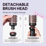 Wavytalk Thermal Brush, 1 1/2 inch Heated Round Brush with Detachable Head, Velv... - Image 5