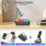 JTEMAN Gifts for Men Women, Cell Phone Stand with Bluetooth Speaker and Light, P... - Image 5