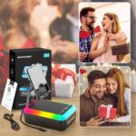 JTEMAN Gifts for Men Women, Cell Phone Stand with Bluetooth Speaker and Light, P... - Image 8