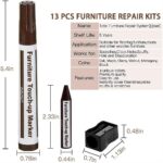Furniture Repair Kit Wood Markers - Set of 13 - Markers and Wax Sticks with Shar... - Image 3