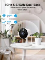 [5G & 2.4G] Indoor/Outdoor Security Camera for Home, Baby/Elder/Dog/Pet Camera w... - Image 3