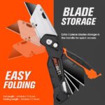 REXBETI 2-Pack Utility Knife, SK5 Heavy Duty Retractable Box Cutter for Cartons,... - Image 4