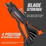 REXBETI 2-Pack Utility Knife, SK5 Heavy Duty Retractable Box Cutter for Cartons,... - Image 6