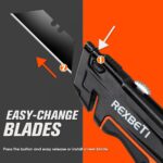REXBETI 2-Pack Utility Knife, SK5 Heavy Duty Retractable Box Cutter for Cartons,... - Image 7