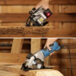 4Amp Mini Circular Saw Corded, 3500RPM Compact Saw with Laser Guide, Rip Guide, ... - Image 3