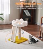 Happi N Pets Cat Tree, Cloud Cat Tower with Soft Bed, Cat Scratching Post & Pad ... - Image 3