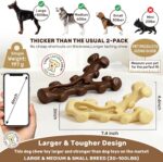 SIHRMIU 2 Pack Dog Chew Toys for Aggressive Chewers,Boredom and Stimulating Best... - Image 3