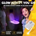 RainBowl Toilet Bowl Night Light - Unique Cool Gadget with Motion Sensors & Mult... - Image 3