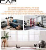 CAP Rubber Coated Hex Dumbbell Set with Storage Rack | 100–210 lb Options, Space... - Image 11