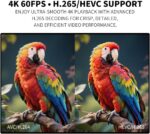 4K Media Player for USB Drive & MicroSD, Ultra HD Digital Signage Player with HD... - Image 6