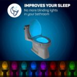 ToiLight 2 Pack. The Original Toilet Bowl Night Light. Fun & Useful Bathroom Mot... - Image 4
