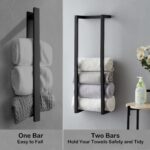 Towel Rack for Rolled Towels, Towel Rack for Bathroom,Wall Mounted Metal Bathroo... - Image 4