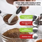 Magnetic Measuring Spoons Set with Strong N45 Magnets, Heavy Duty Stainless Stee... - Image 5
