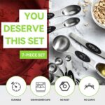 Magnetic Measuring Spoons Set with Strong N45 Magnets, Heavy Duty Stainless Stee... - Image 7