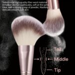 HGHDBT 55Pcs Brown Makeup Brushes Set Professional Makeup Kit Multi-functional M... - Image 3