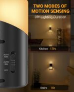 Lyridz LED Night Lights Plug into Wall with Motion Sensor, 1-150LM Dimmable Plug... - Image 5
