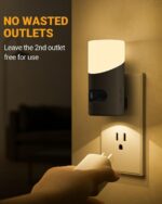 Lyridz LED Night Lights Plug into Wall with Motion Sensor, 1-150LM Dimmable Plug... - Image 6