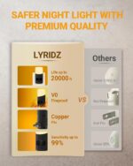 Lyridz LED Night Lights Plug into Wall with Motion Sensor, 1-150LM Dimmable Plug... - Image 7