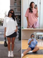 ATHMILE Womens Oversized T Shirts Casual Tee Workout Tops Gym Clothes Summer Loo... - Image 3