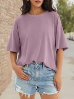 ATHMILE Womens Oversized T Shirts Casual Tee Workout Tops Gym Clothes Summer Loo... - Image 8