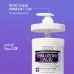 Advanced Clinicals Hyaluronic Acid Moisturizer Body Cream W/Vitamin E | Hydratin... - Image 4