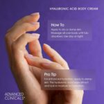 Advanced Clinicals Hyaluronic Acid Moisturizer Body Cream W/Vitamin E | Hydratin... - Image 8