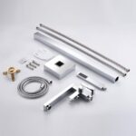 Wowkk Freestanding Bathtub Faucet Tub Filler Chrome Floor Mount Bathroom Faucets... - Image 8