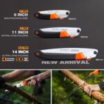 REXBETI Folding Saw, Heavy Duty 11 Inch Extra Long Blade Hand Saws for Wood Camp... - Image 3