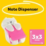 Post-it Dispenser, Sticky Note Holder, White Cat Design, Includes 45 Pop-Up Shee... - Image 4