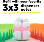 Post-it Dispenser, Sticky Note Holder, White Cat Design, Includes 45 Pop-Up Shee... - Image 6