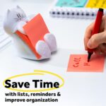 Post-it Dispenser, Sticky Note Holder, White Cat Design, Includes 45 Pop-Up Shee... - Image 11