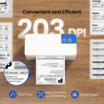 Bluetooth Thermal Shipping Label Printer, 4x6 Portable Thermal Printer, Compatib... - Image 5