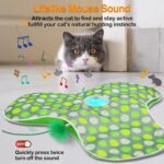 umosis Interactive Cat Toys Rechargeable,Moving Concealed Feathers,Real Mouse Sq... - Image 4