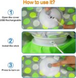 umosis Interactive Cat Toys Rechargeable,Moving Concealed Feathers,Real Mouse Sq... - Image 8