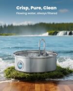 oneisall Dog Water Fountain Stainless Steel for Large/Medium Dogs,7L/230oz Pet F... - Image 8